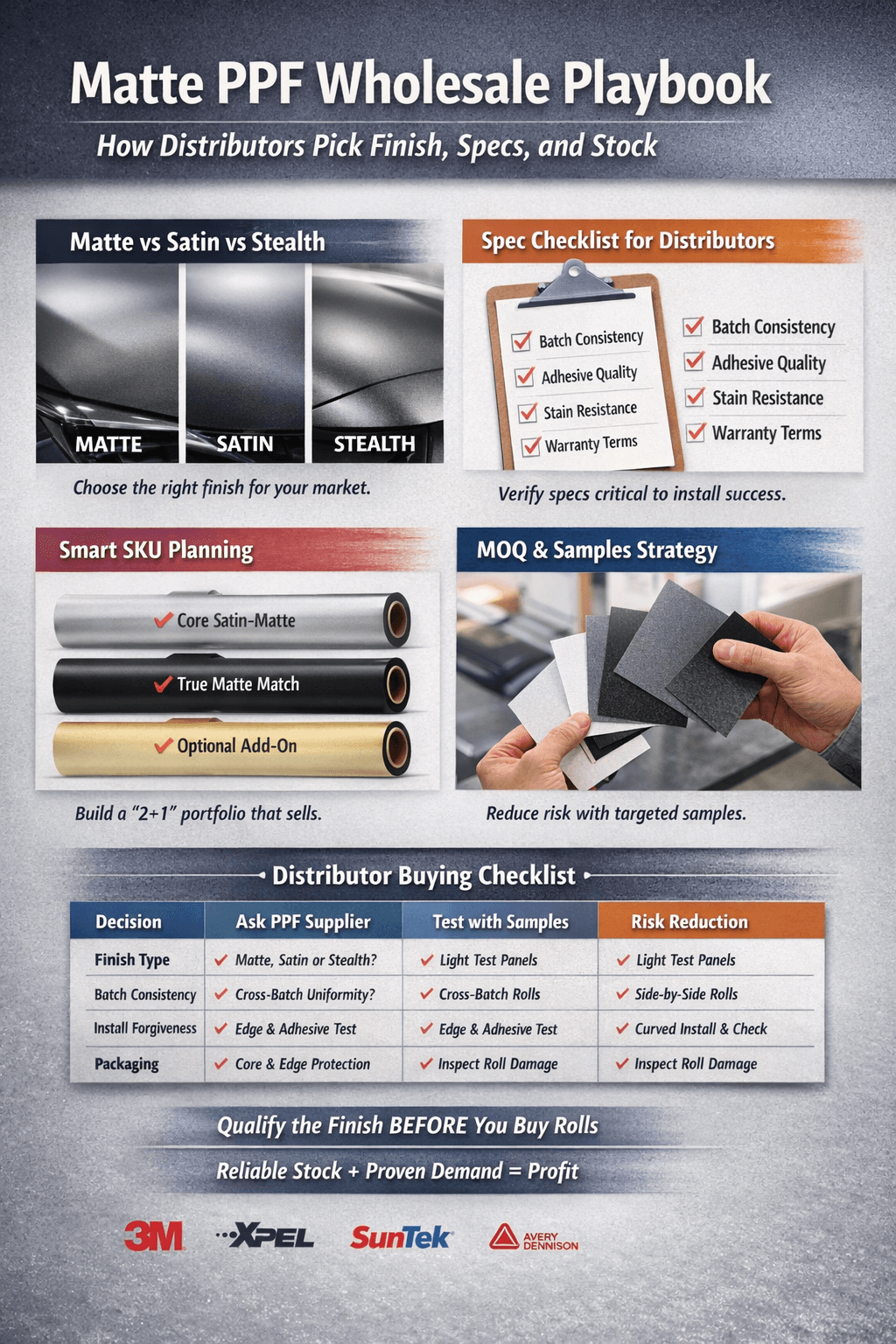 Matte PPF Wholesale Playbook – How Distributors Pick Finish, Specs, and Stock